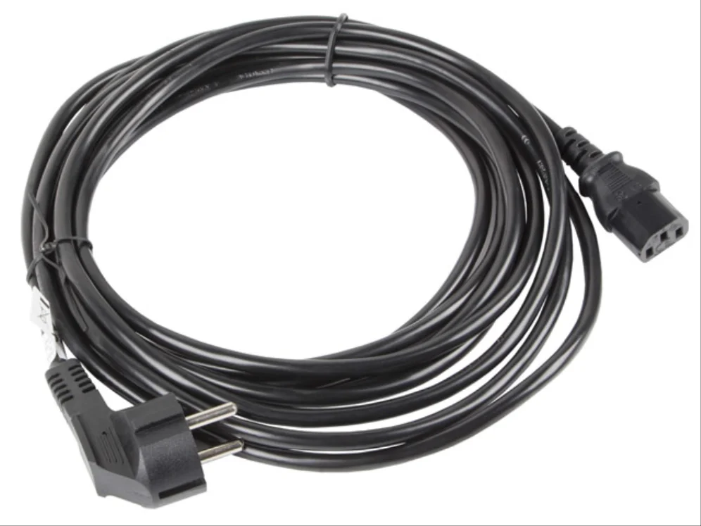 Cabo de alimentação lanberg schuko cee 7/7 a iec320 c13 10m