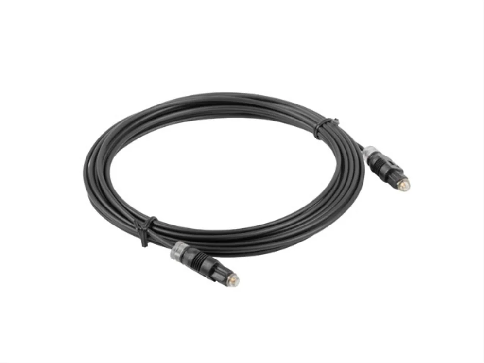 Cabo toslink lanberg optico audio digital 1m preto