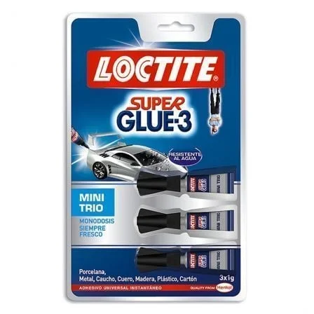 Mini Trio Adesivo Universal Instântaneo Locticte Superglue3