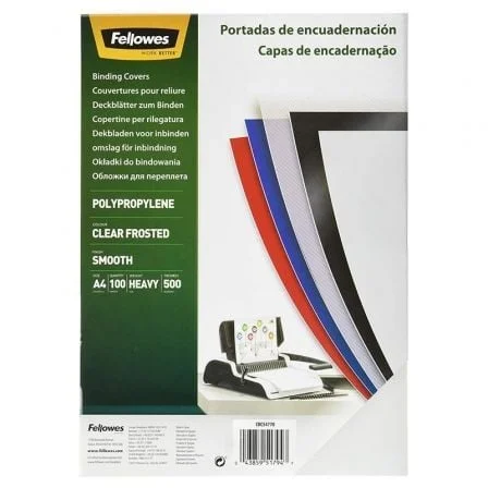 Capas de polipropileno fellowes 54770/ a4/ 500 microns/ 100