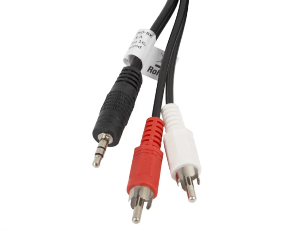 Cabo estereo lanberg jack 3,5mm/2x rca macho 5m