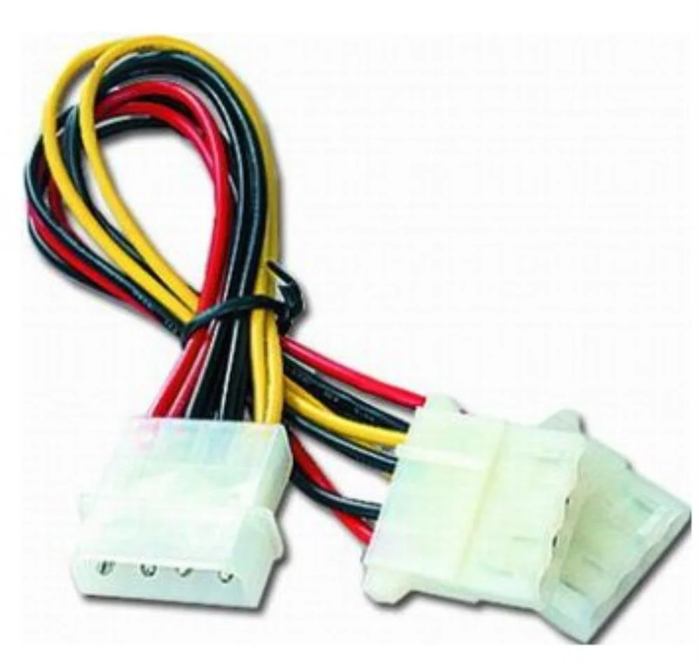 Cabo interno gembird molex 4 pinos 1x macho 2x hembra