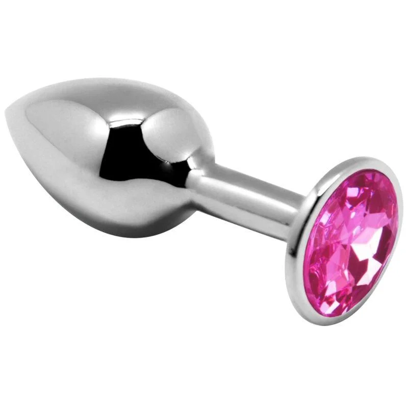 Alive - mini plug prazer anal metal rosa tamanho m