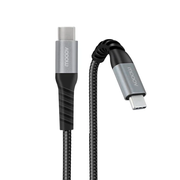 Mooov usb-c/usb-c reforçado ultimate 2 mt preto