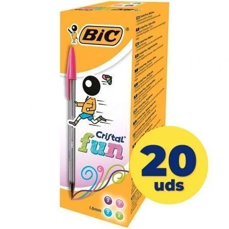 Caixa de esferográficas bic cristal fun oil ink 895793/ 20 u