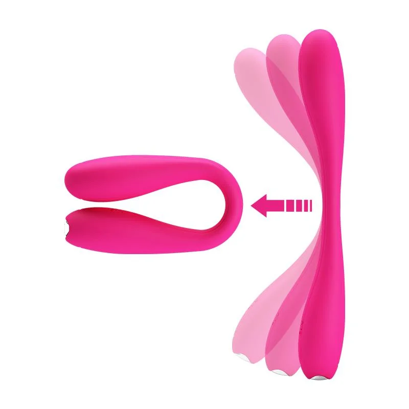 Vibrador Yedda com esqueleto ponto g rosa