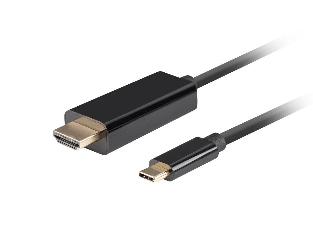 Cabo usb-c a hdmi lanberg macho/macho 4k 60hz 1.8m preto