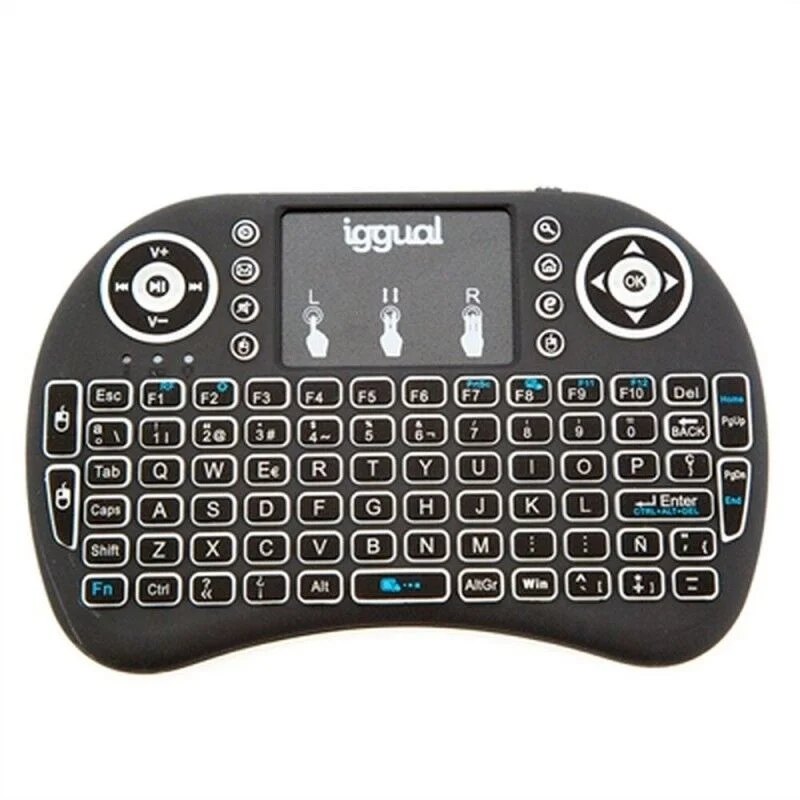 Mini teclado wireless iggual com painel tactil