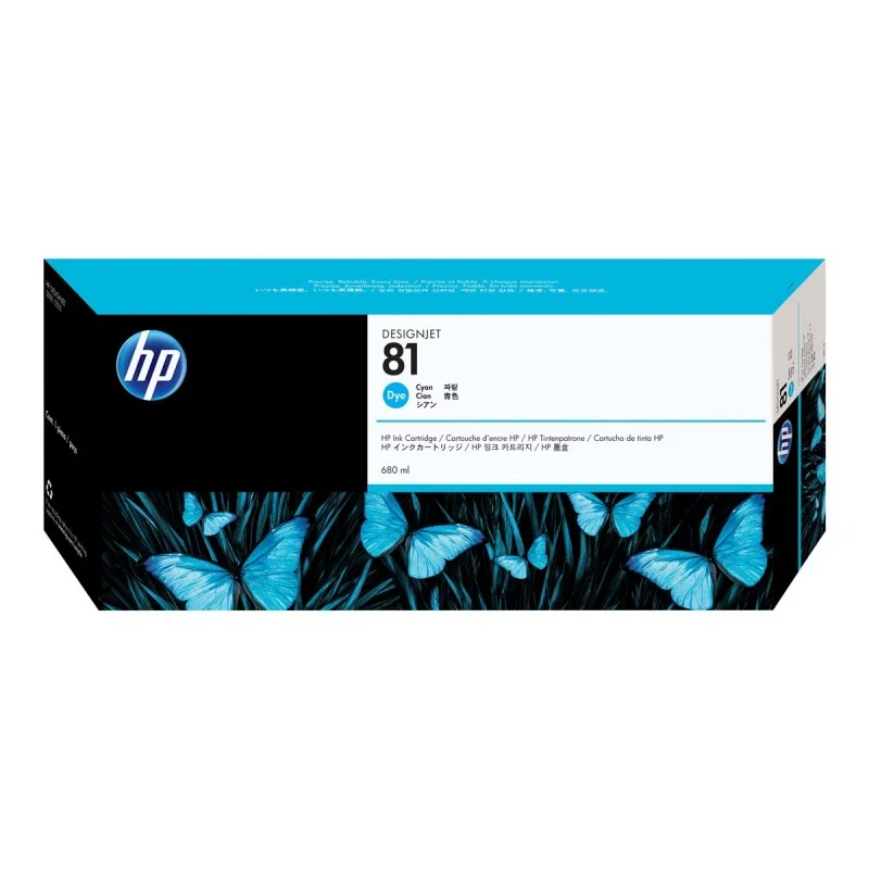 Tinteiro original hp nº81 azul