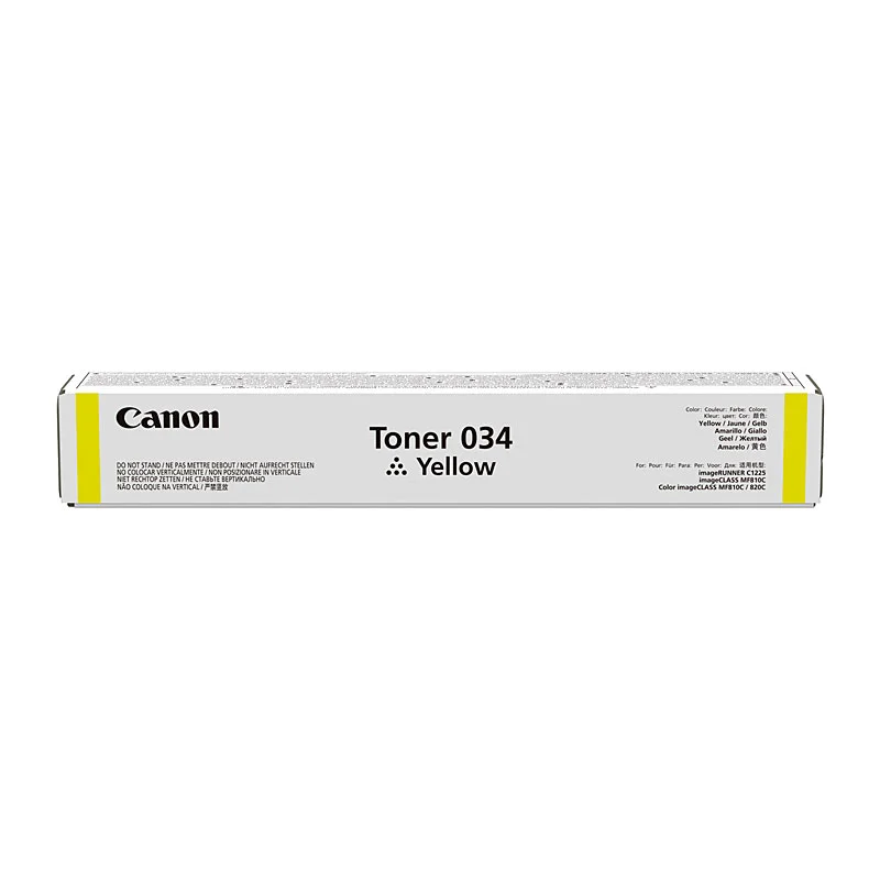 Toner original canon 034 amarelo