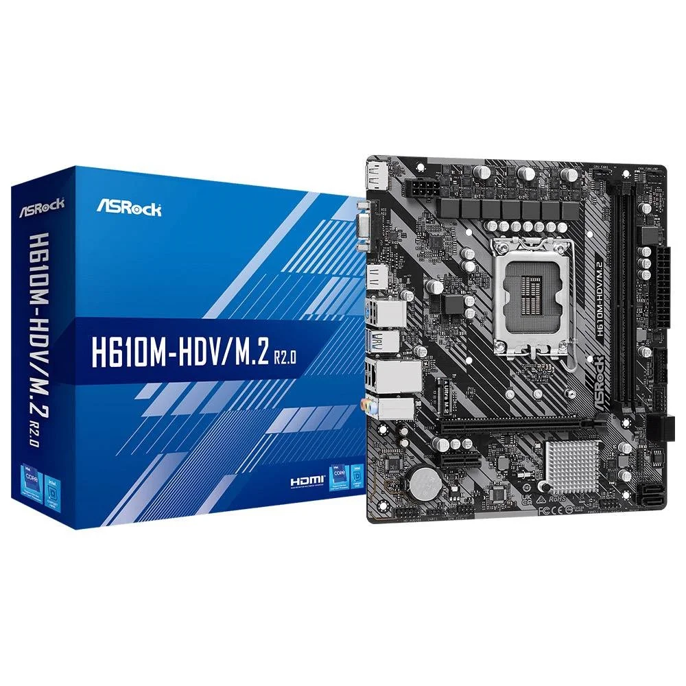 Motherboard asrock h610m-hdv m.2 r2.0 lga1700