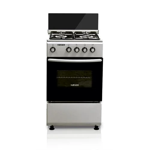 Fogão Haeger 50 cm 4 Zonas Cinzento Aço inoxidável