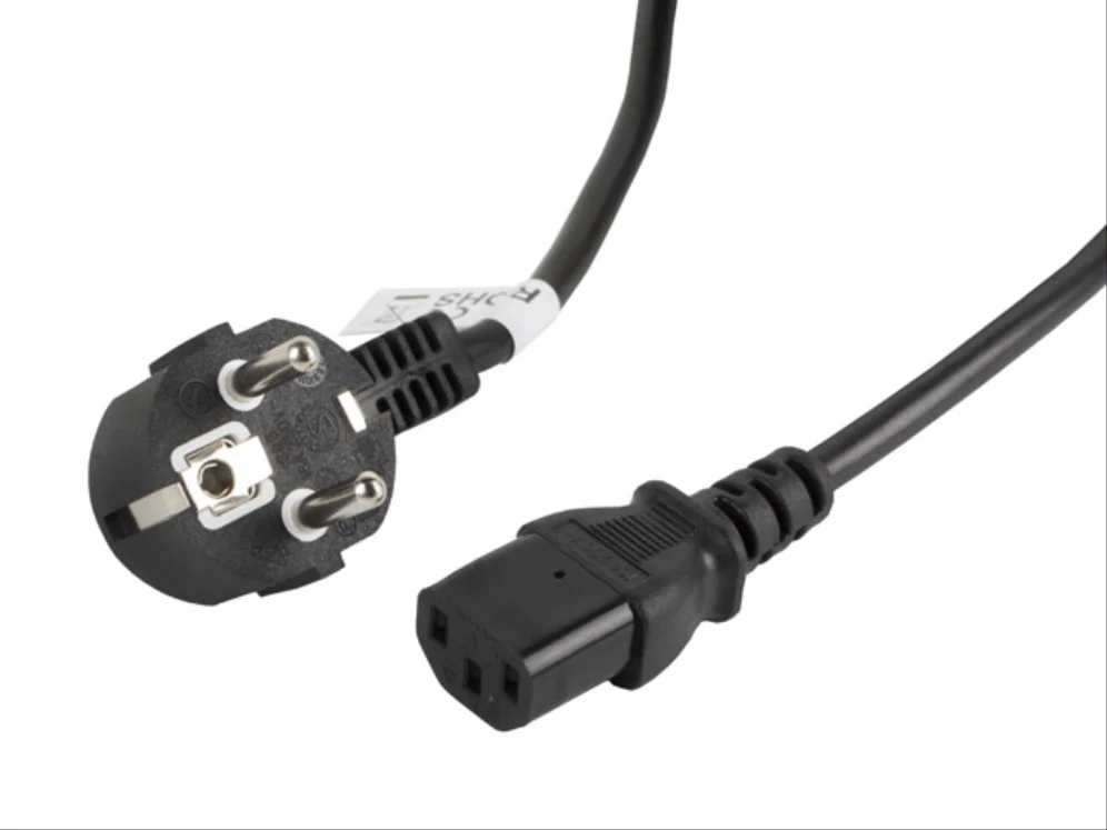 Cabo de alimentação lanberg schuko cee 7/7 a iec320 c13 3m