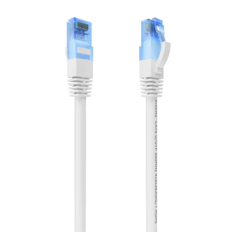 Cabo Rede Aisens Latiguillo RJ45 CAT.6 UTP AWG26 CCA Branco