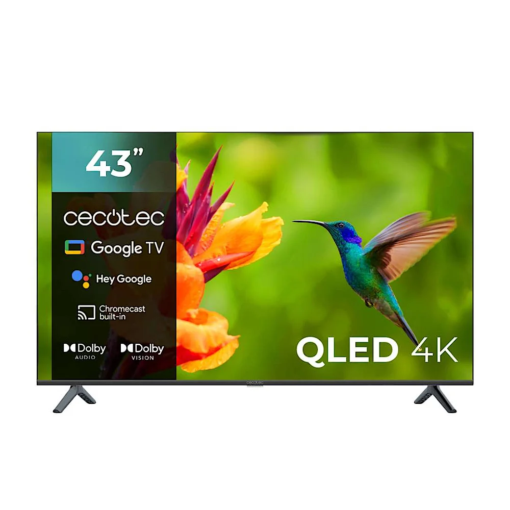 Smart TV Cecotec QLED 43" V4 Series VQU40043 4K UHD GoogleTV