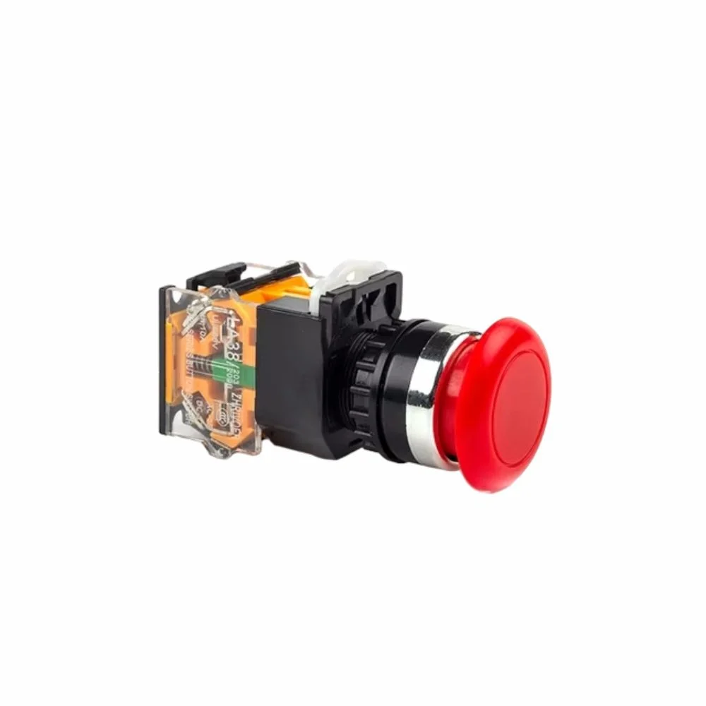 Pulsador de emergência 500v ac 10a ip65 22mm