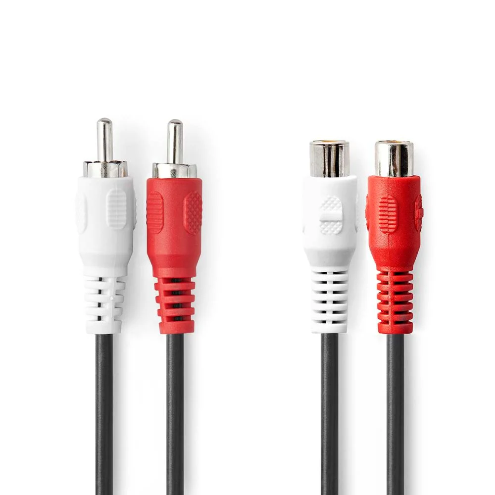 Cabo 2-rca macho / 2-rca fêmea 10m