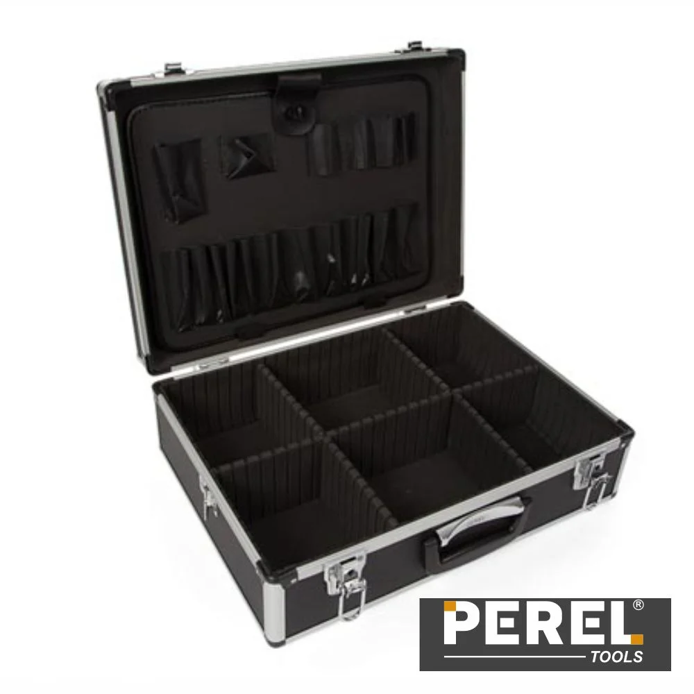Mala transporte ferramentas preta 455x330x152mm perel