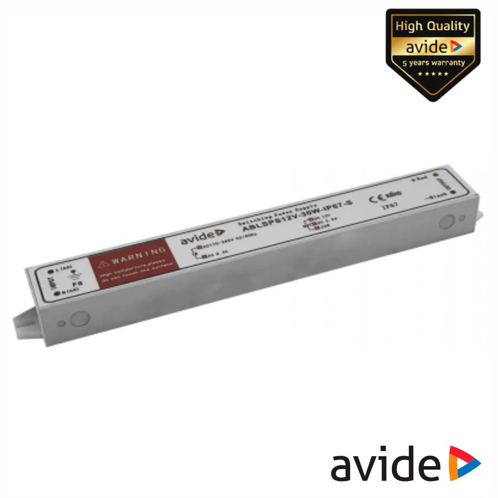 Fonte de alimentação p/ fitas led 12v 30w 2.5a ip67 avide