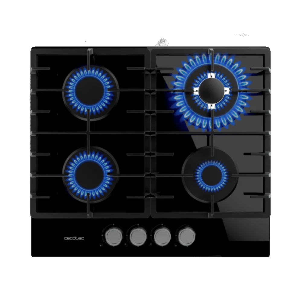 Placa De Gás Cecotec Bolero Squad G 4200F Vidro Preto