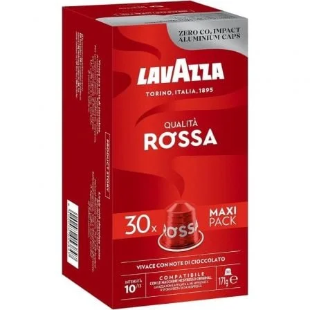 Cápsulas café lavazza qualit rossa nespresso 30 unidades