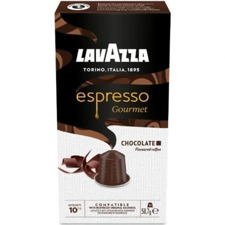 Cápsulas café lavazza espresso gourmet chocolate nespresso