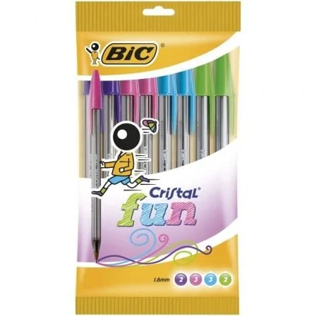 Caneta Bic cristal fun canetas de tinta a óleo 921342/ 10 un