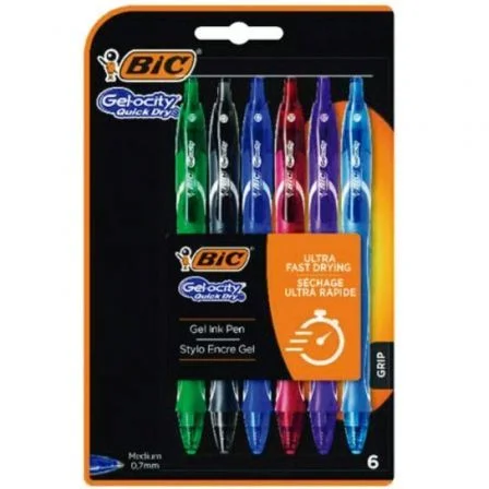 Caneta Bic gelocity caneta esferográfica retrátil com tinta