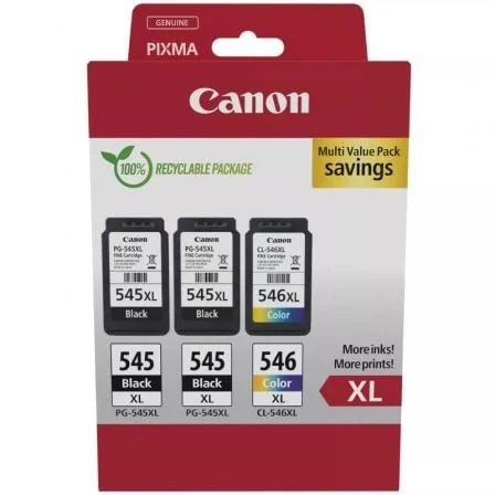 Tinteiro original canon pg-545xl + cl-546xl multipack alta c