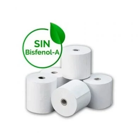 Caixa de rolos de papel térmico genrico 80x80 bpaf 80 x 80m