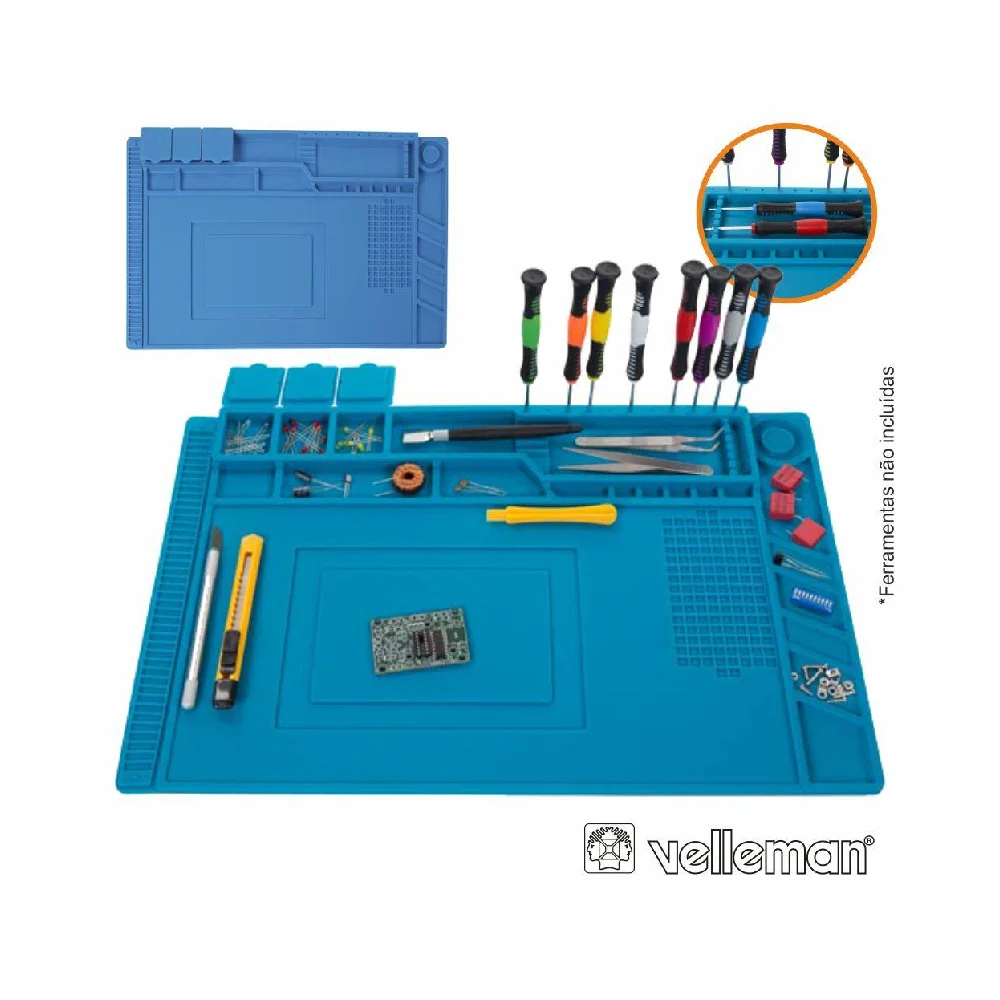 Tapete De Soldar Em Silicone 450x300mm Velleman