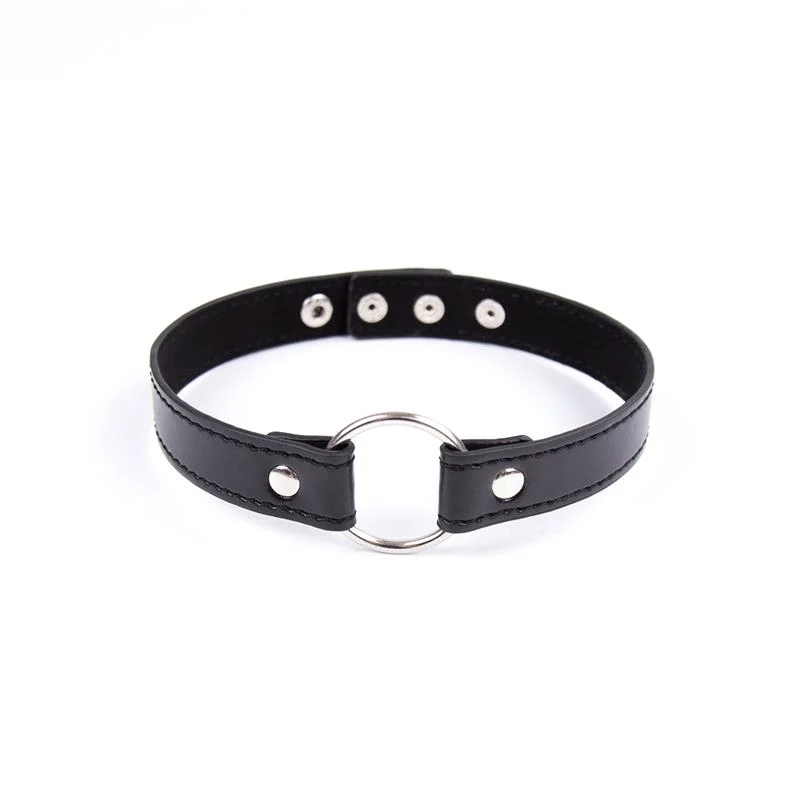 Colar com argola ajustável 38,2 cm preto