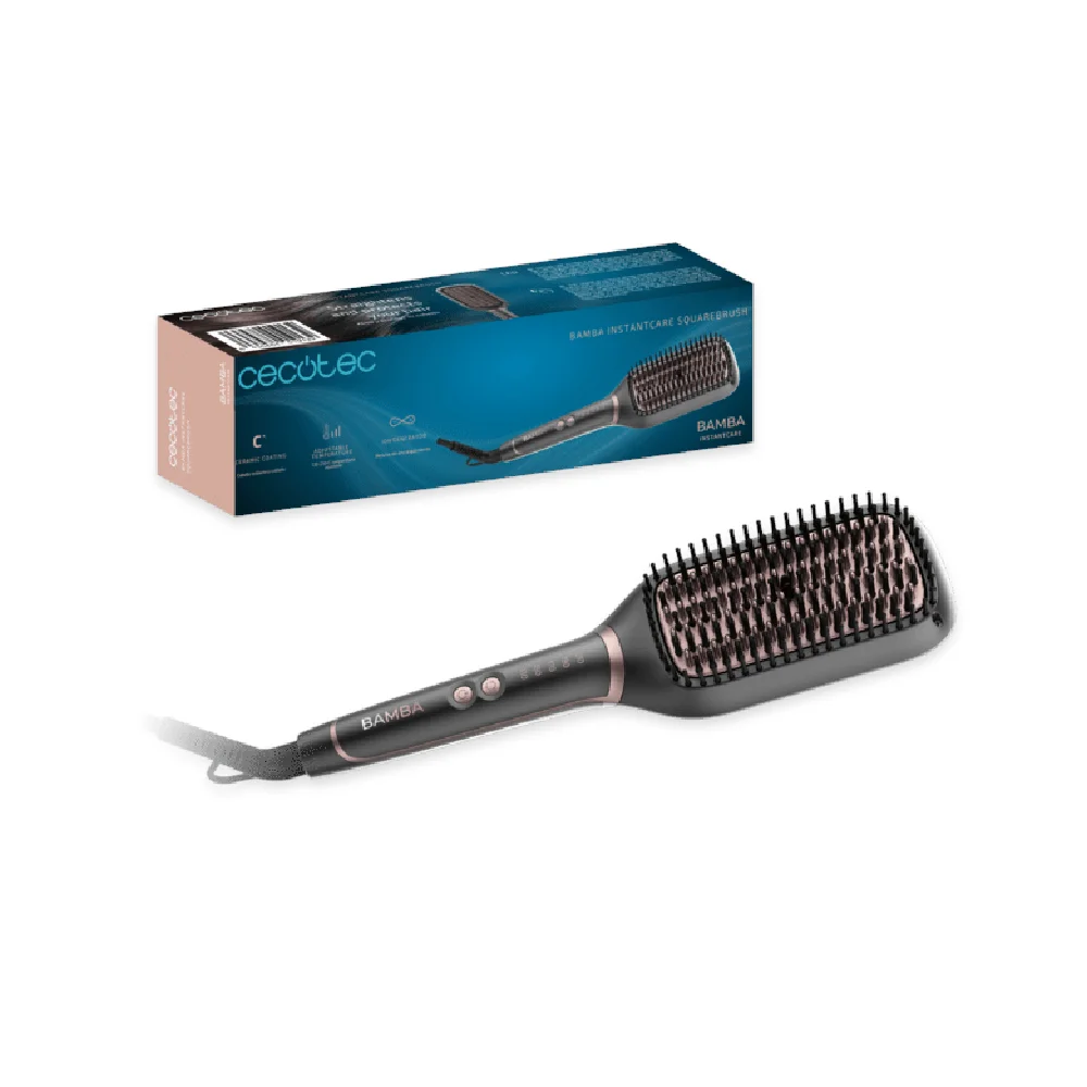 Escova Alisadora Cecotec Preto