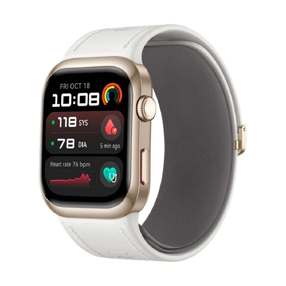 Smartwatch Huawei Watch D2 Branco com Bracelete de Pele