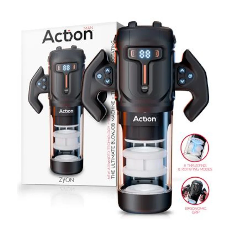 Masturbador Automático Action Zyon Advanced Cima E Baixo