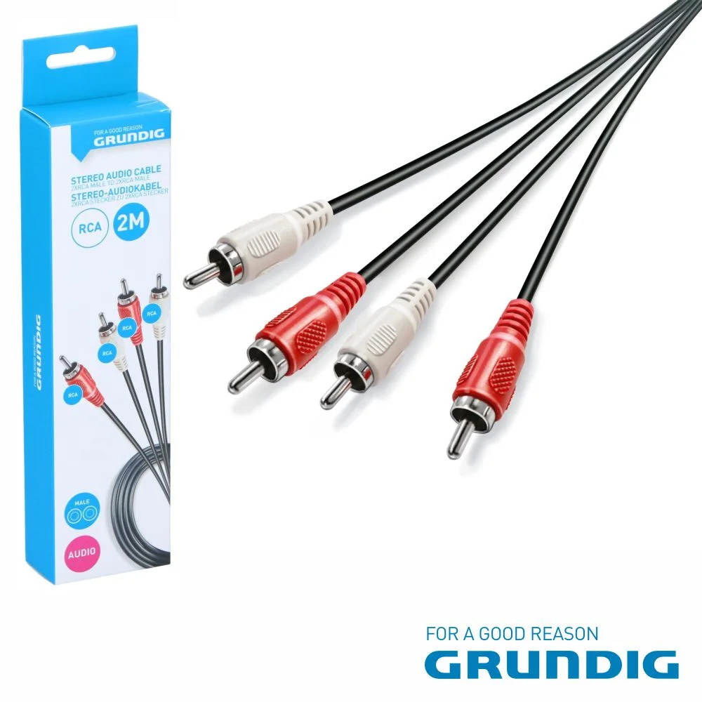 Cabo 2-RCA Macho / 2-RCA Macho 2M GRUNDIG