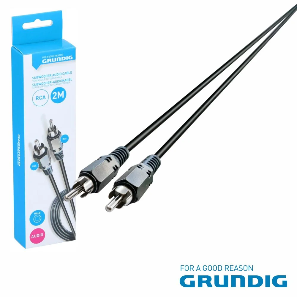 Cabo 1-Rca Macho / 1-Rca Fêmea 2m GRUNDIG
