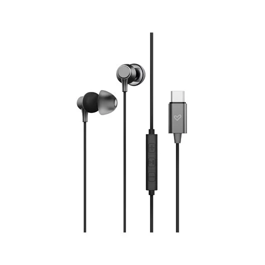 Auriculares energy sistem tipo c metallized dark