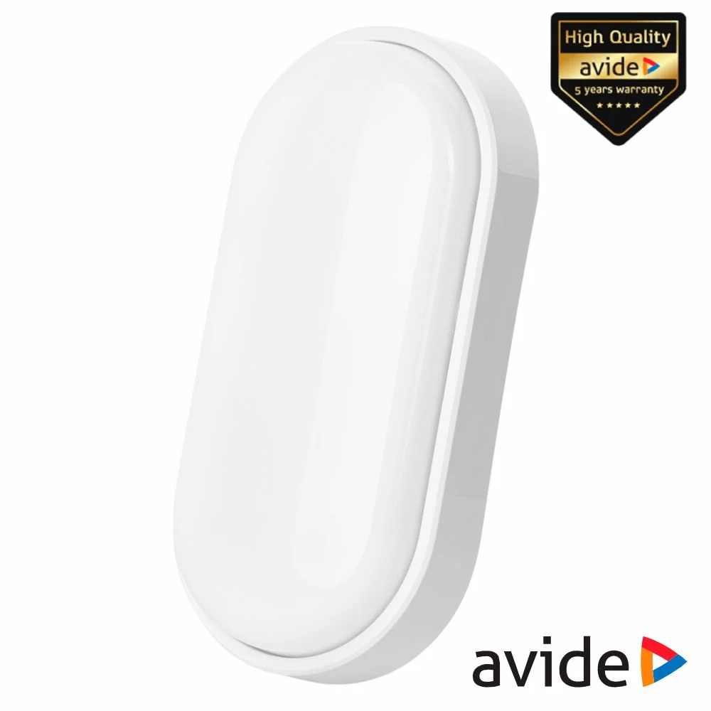 Painel led oval aplique 14w ip54 1400lm 6400k avide