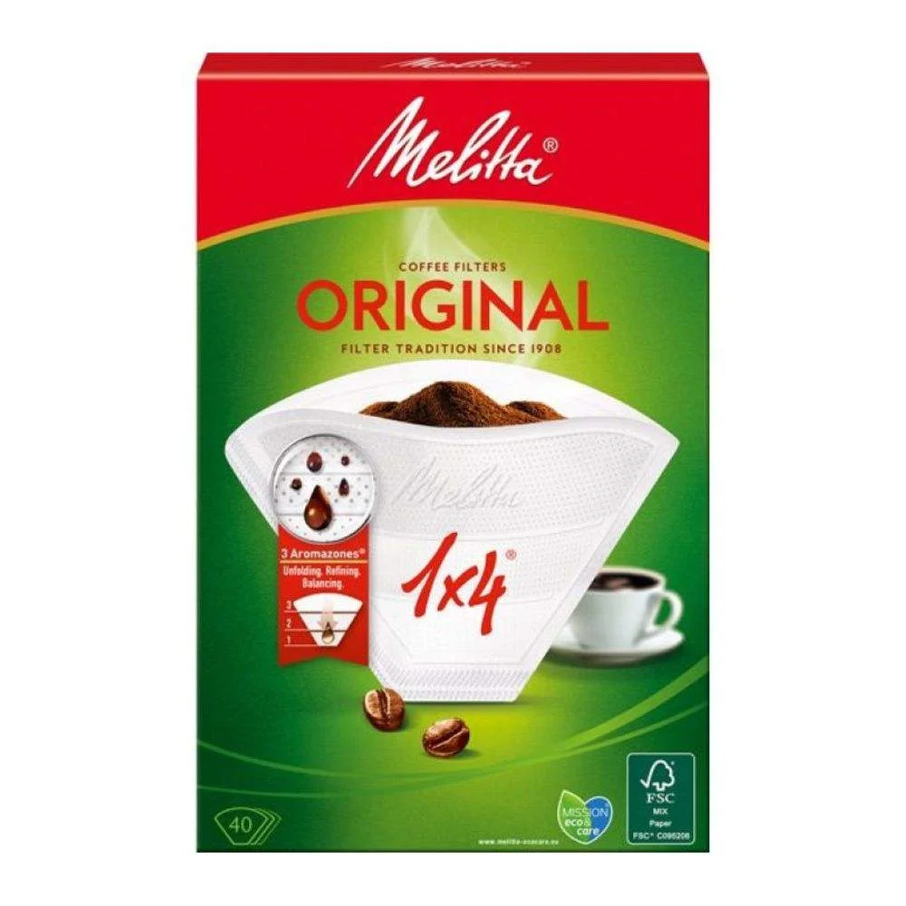 Filtros de café 40pcs 1-4 chavenas