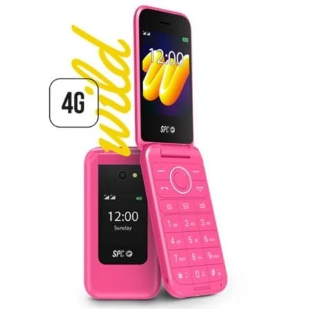Telemóvel Spc wild telemóvel para pessoas idosas 4g rosa