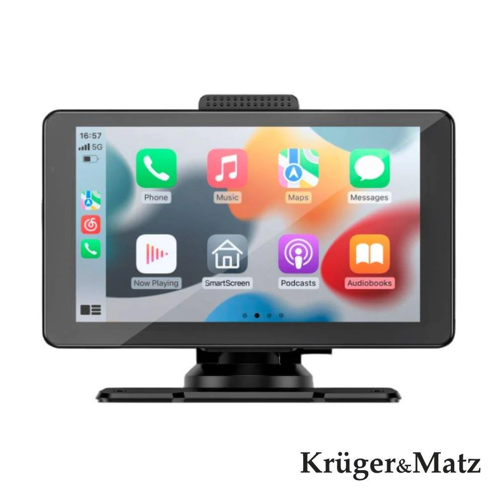 Monitor auto 7" p/ tablier carplay/android bt/aux/fm