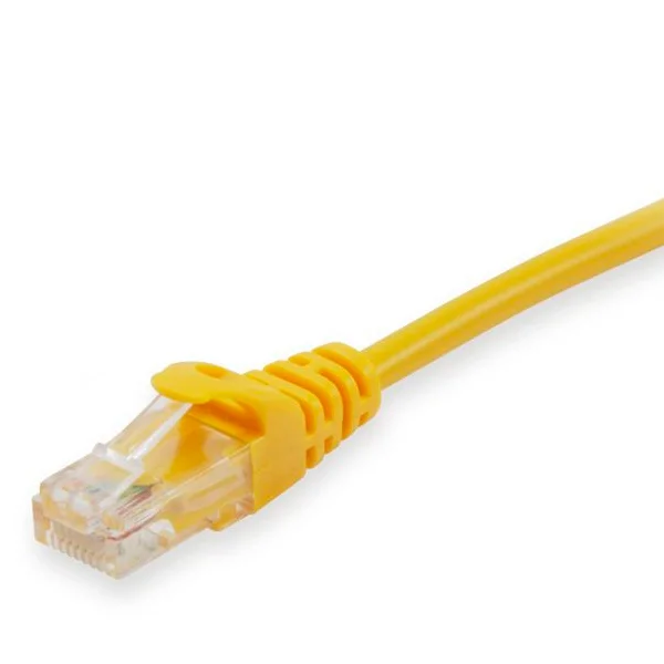 Equip chicote cat6a u/utp 0.25mt amarelo