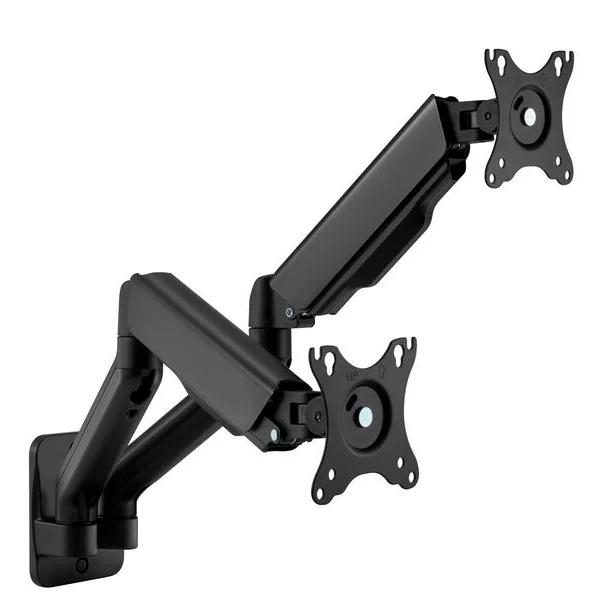 Suporte parede Equip ergo 2 monitores 17" 32" 2 bracos 65013