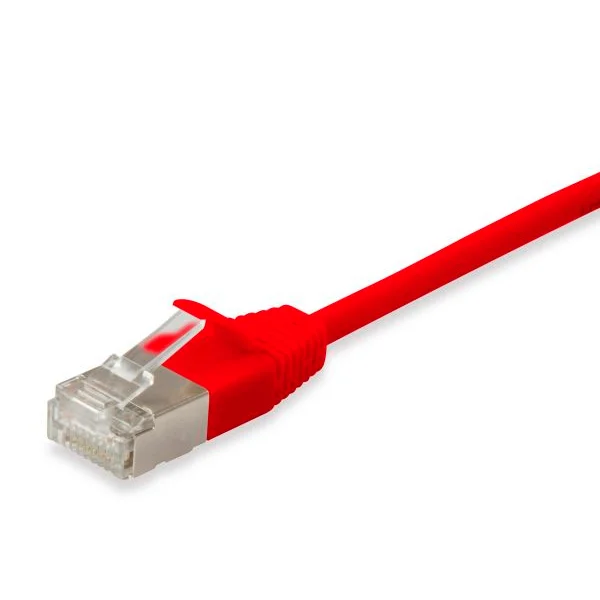 Equip chicote cat.6 f/ftp slim vermelho