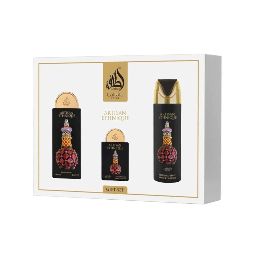 Lattafa Pride Artisan Ethnique EDP 100ml + 20ml + Deo 200ml