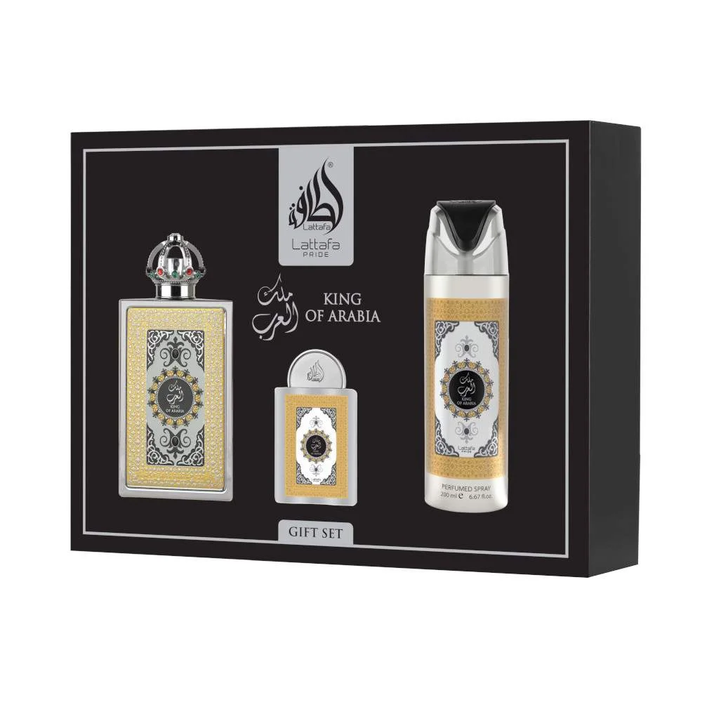 Lattafa Pride King Of Arabia EDP 100 ml + 20 ml + Deo 200 ml