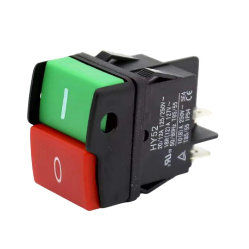 Interruptor de pressão duplo 12/20a 125/250vac