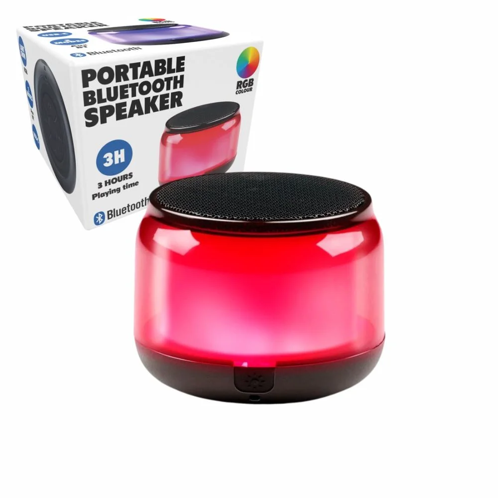 Coluna bluetooth portátil 500mah rgb microsd/tws