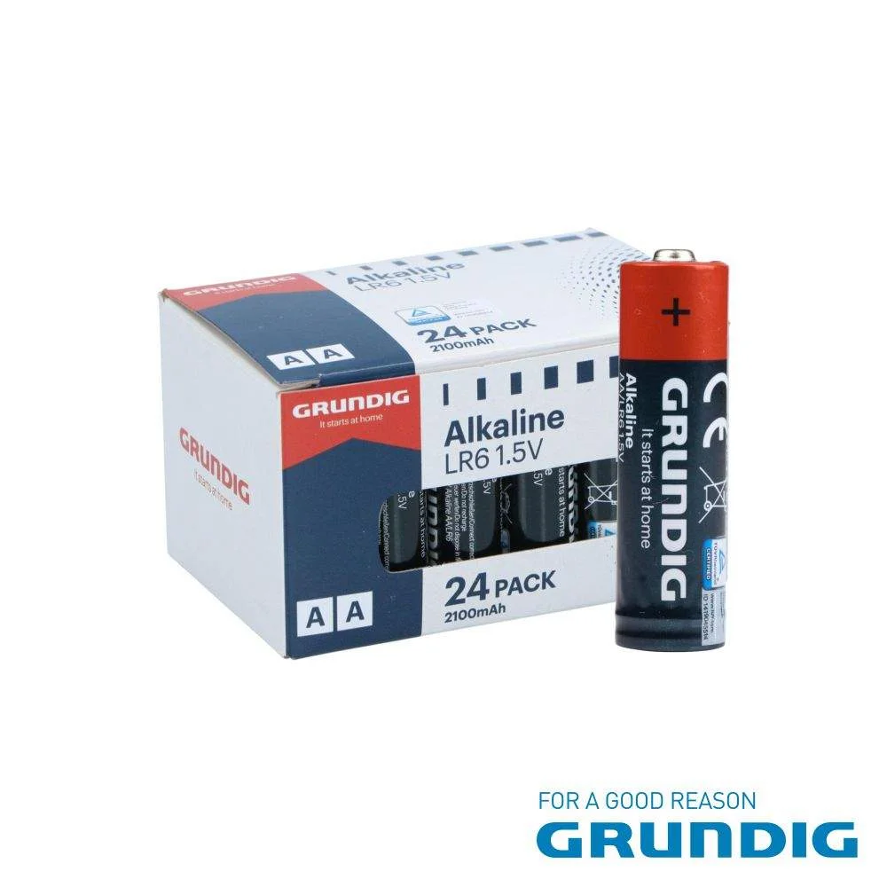 Pilha alcalina lr6/aa 1.5v 24x grundig
